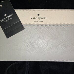 ●●●NWT●●● KATE SPADETwo-Tone White Cream Saffiano Leather Wallet